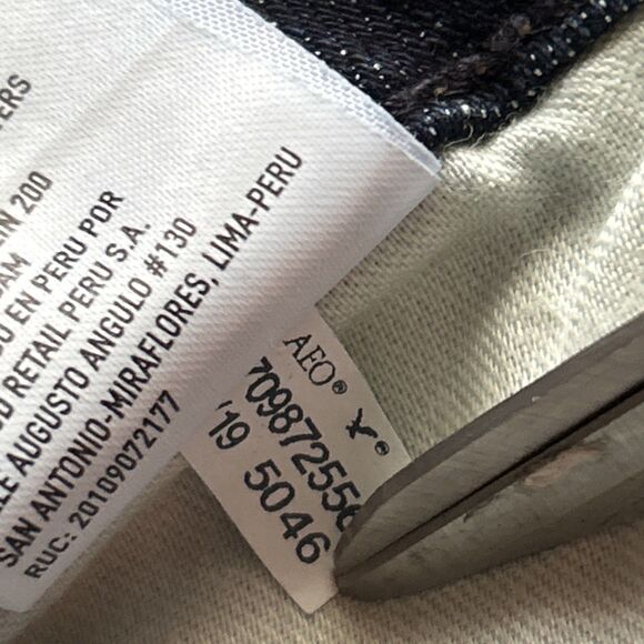 American Eagle Jeans Men 31x34 Blue Denim Slim Fit Distressed Next Level Airflex - Picture 13 of 13